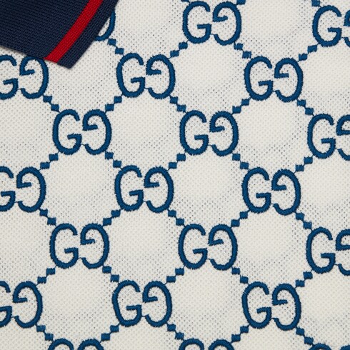 GG stretch cotton polo Detail 5