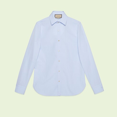 Cotton poplin shirt with Double G Detail 2