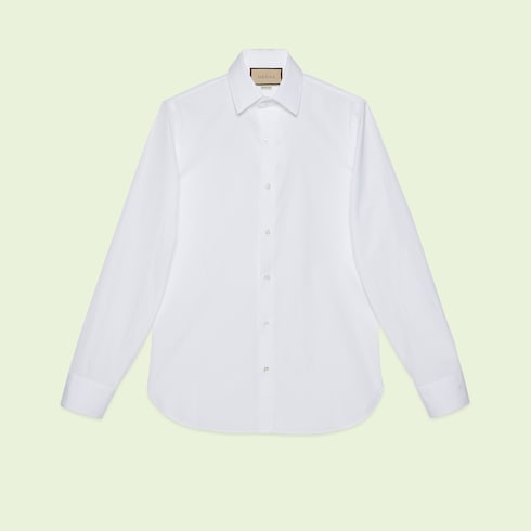 Cotton poplin shirt with Double G Detail 2