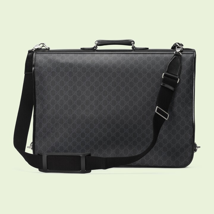 Garment bag with Interlocking G in black GG Supreme GUCCI® US