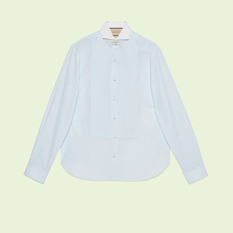 Cotton poplin boxy shirt