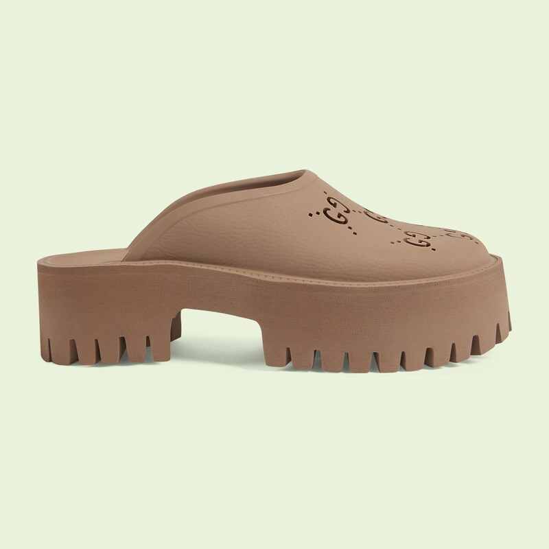Women's GG slip-on sandal in brown 