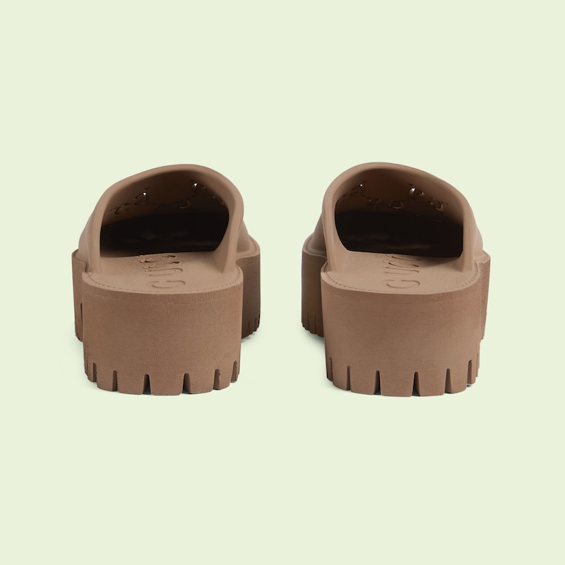 Women's GG slip-on sandal in brown 