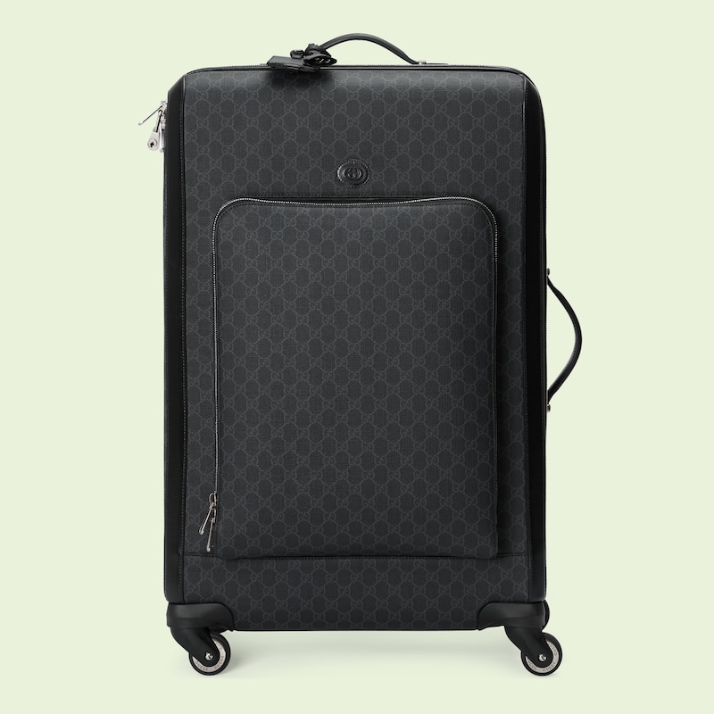 Silver supreme trolley bag hot sale