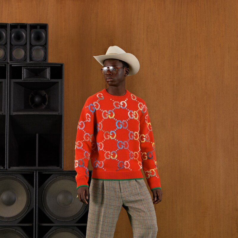 Gucci GG wool jacquard sweater | Square One