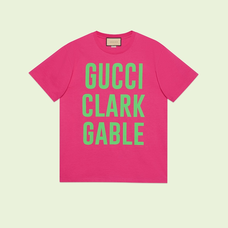 T-Shirt mit „Gucci Clark Gable“-Print 
