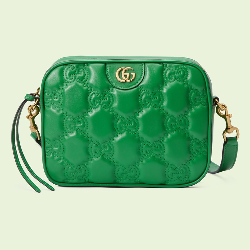 GGマトラッセ レザー スモール バッグブライトグリーン レザー | GUCCI® JP