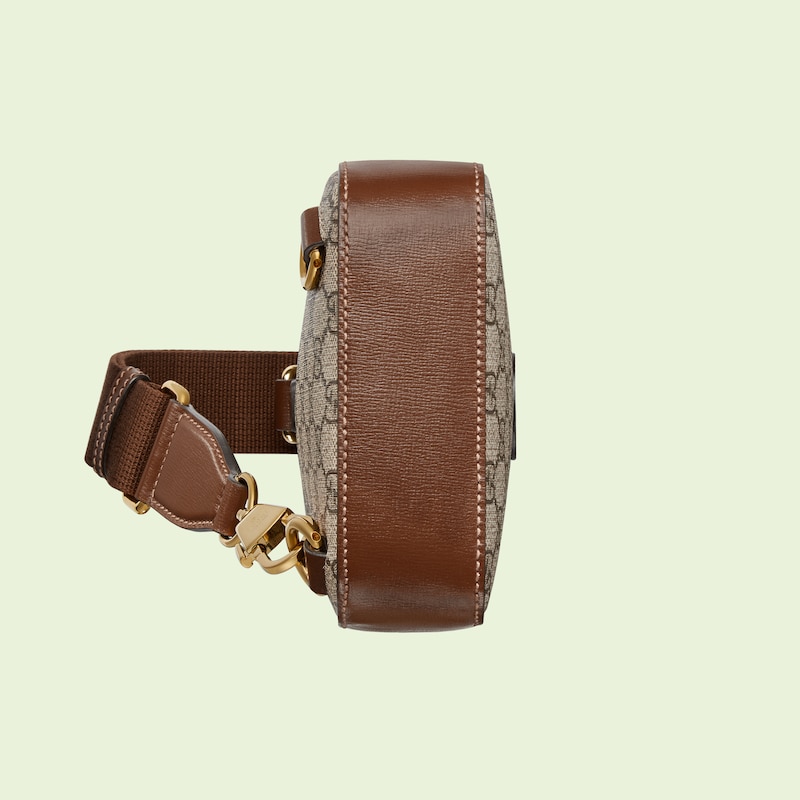 Sling backpack with Interlocking G in beige and ebony Supreme GUCCI® US