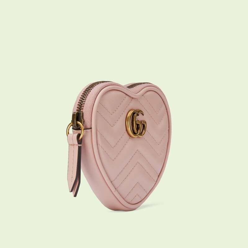 GGマーモント〕ハートシェイプ コインケース“GUCCI”付き ウィメンズ