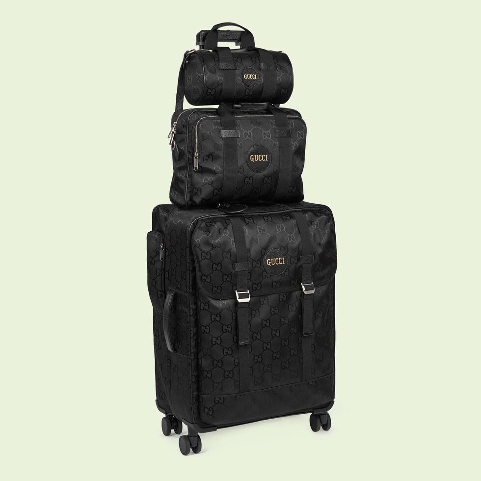 GUCCI キャリーオンバッグ Gucci Savoy〕キャリーオン トランク ・ベージュ＆エボニー GG