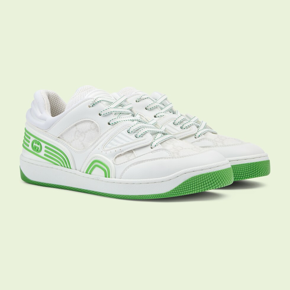 Women's Gucci Basket sneaker in white Demetra GUCCI® US