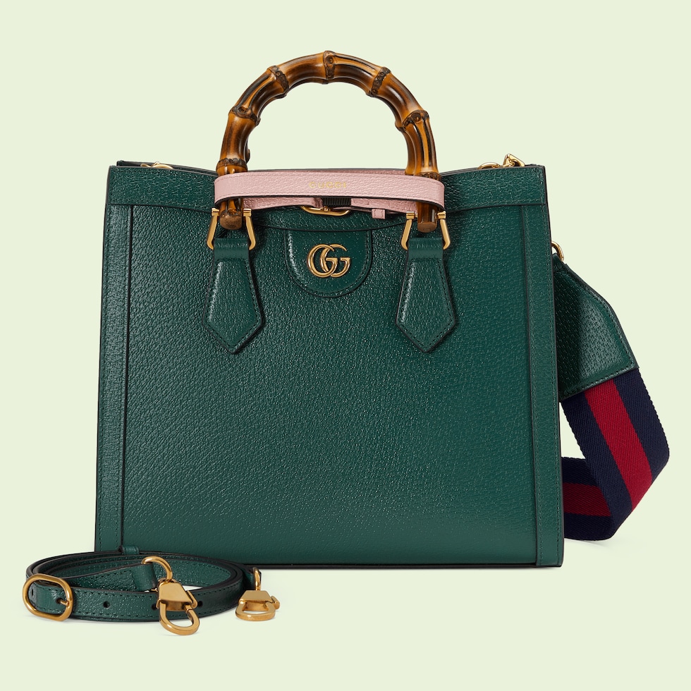 グッチ ダイアナ〕スモール トートバッググリーン レザー | GUCCI® JP