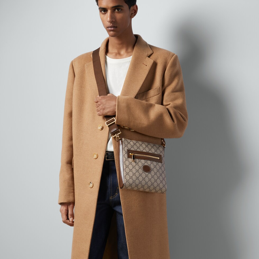 GG Supreme messenger bag in beige and ebony Supreme GUCCI® US