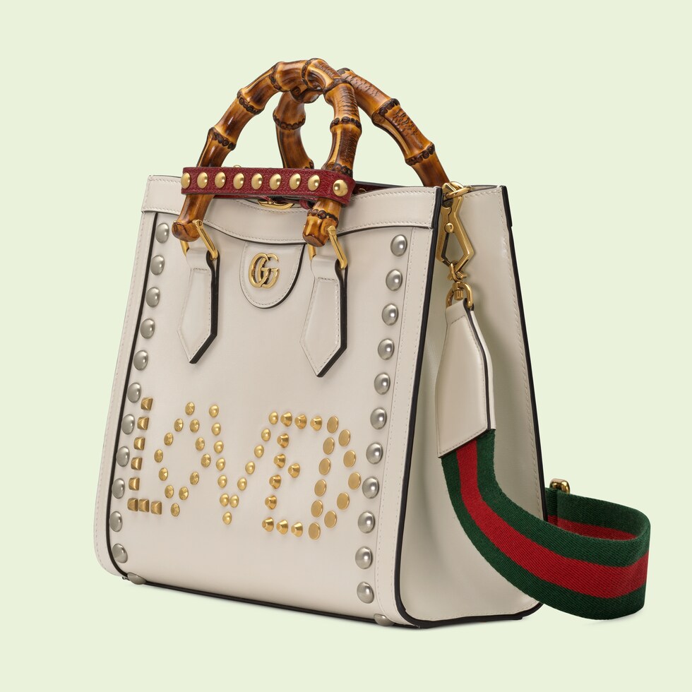 Gucci Lovelight Diana small tote bag in white leather | GUCCI® TR