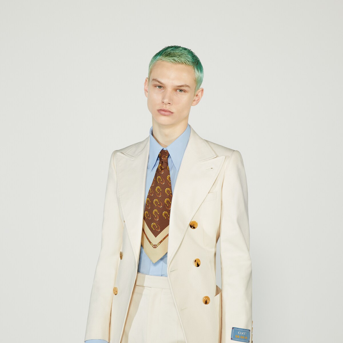 Gucci HA HA HA printed silk tie