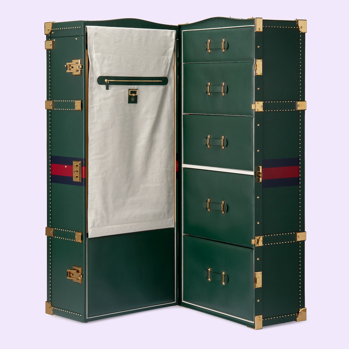 SA ®غوتشي ‎Gucci Savoy trunk in green leather