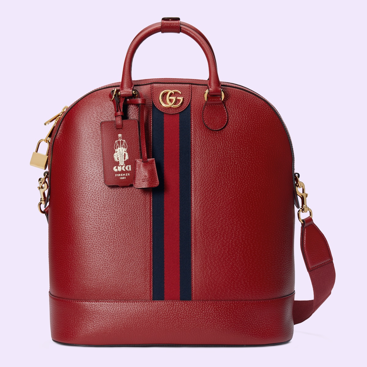 Gucci Savoy small bowling tote in red leather GUCCI® UK