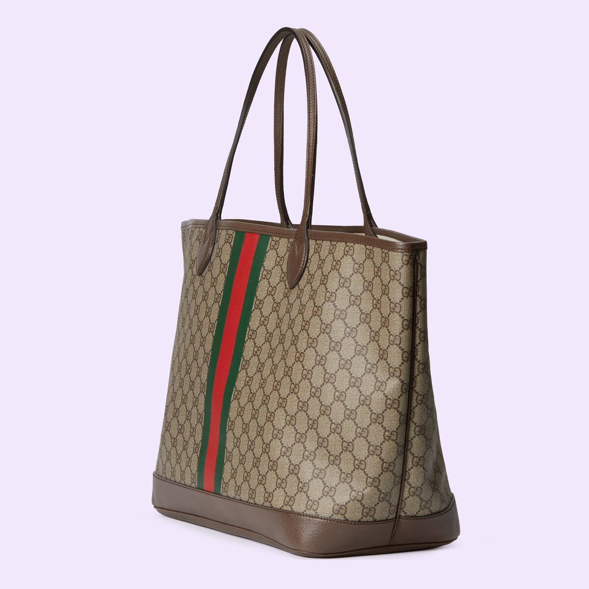 Ophidia GG large tote bag in beige and ebony Supreme GUCCI® US