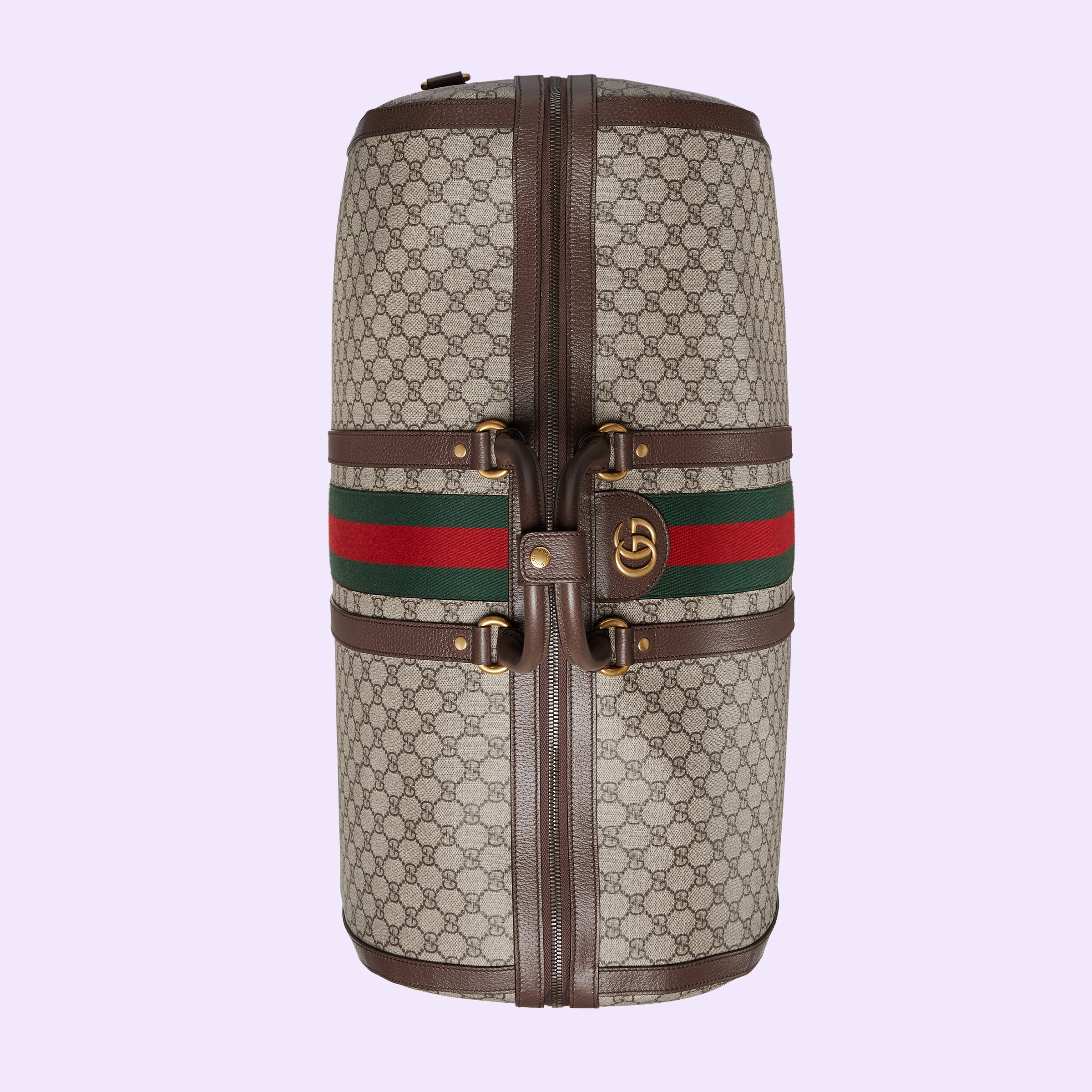 Gucci Savoy maxi duffle bag in beige and ebony Supreme GUCCI® US