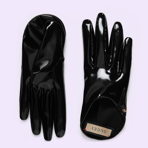 Shiny lycra gloves Detail 2