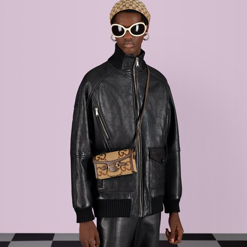 Gucci Horsebit 1955 jumbo GG mini bag