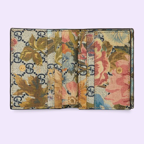 Gucci wallet hot sale with flowers