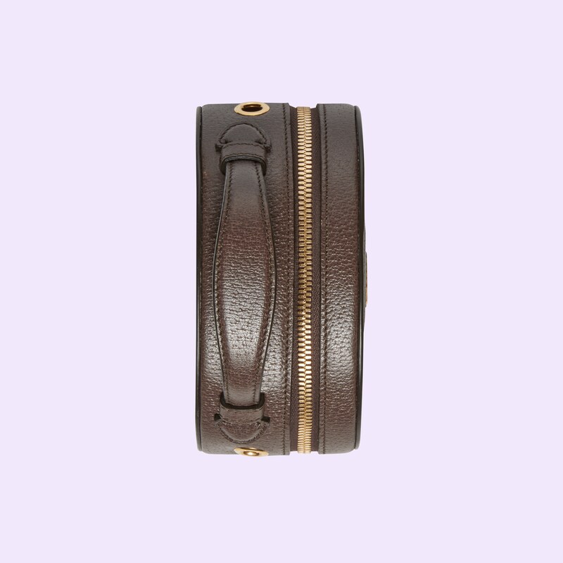 Ophidia mini chain bag in beige and ebony Supreme | GUCCI® US