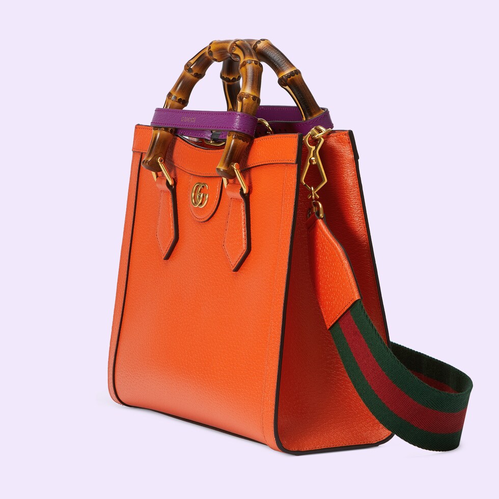 Gucci Diana small tote bag in orange leather GUCCI® 香港