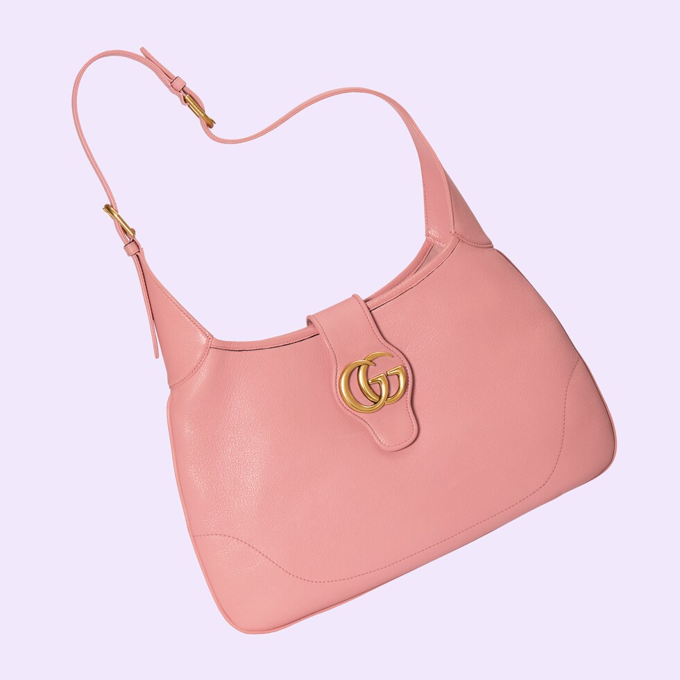 Aphrodite medium shoulder bag in light pink leather | GUCCI® US