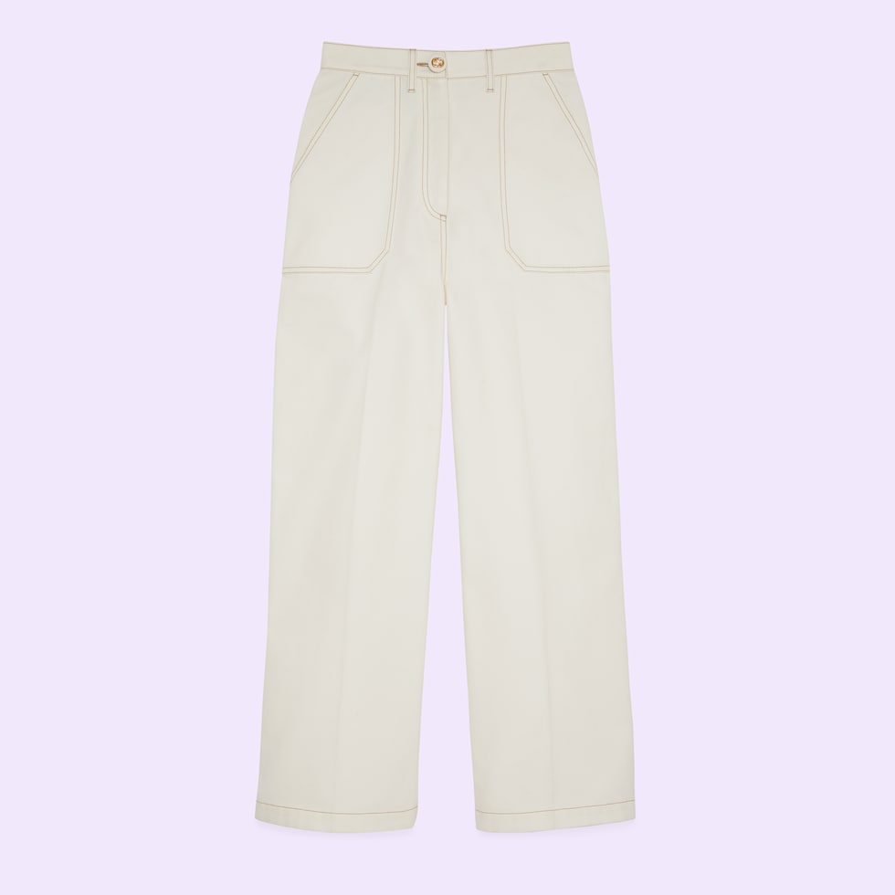 Gucci Beige Cotton Casual Pant