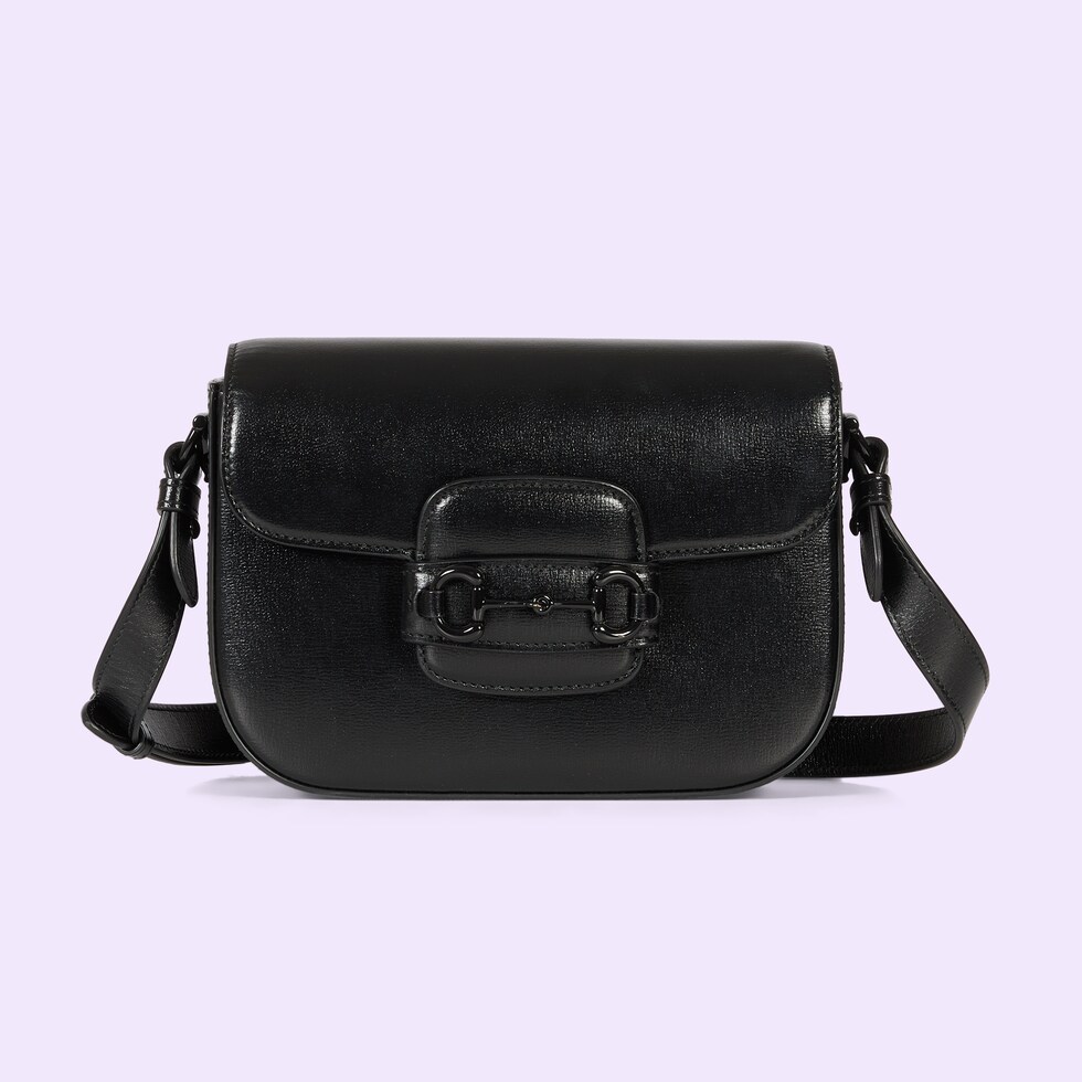 グッチ ホースビット 1955〕スモール ショルダーバッグブラック レザー 
