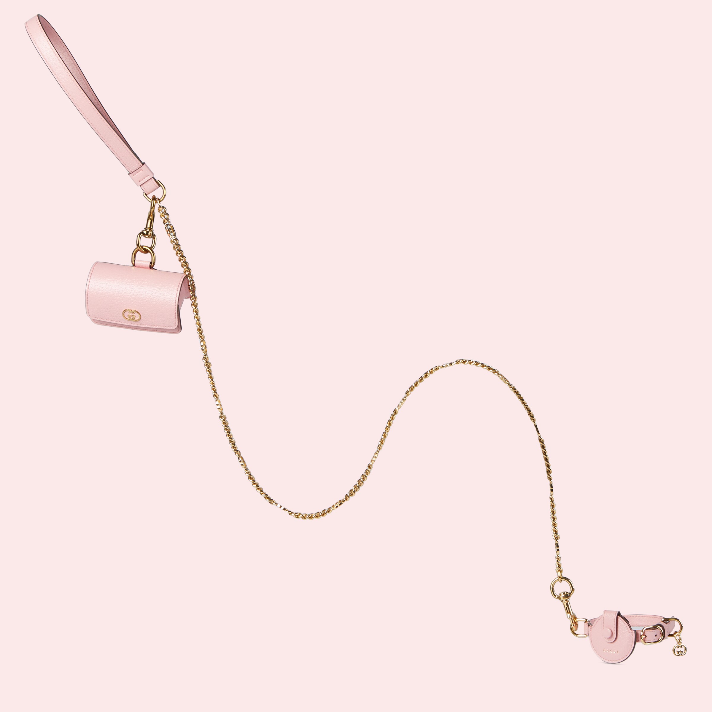 Extrasmall pet collar in pastel pink GUCCI® US