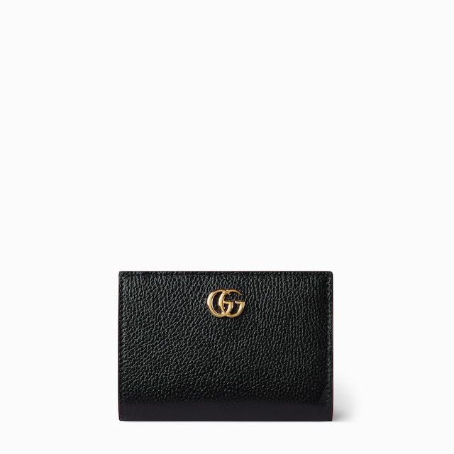 カードケース・名刺入れ GUCCI 25SS Black GG Marmont Card Wallet 466492 DTD1T 1000 GG Marmont card case wallet in black leather | GUCCI® US
