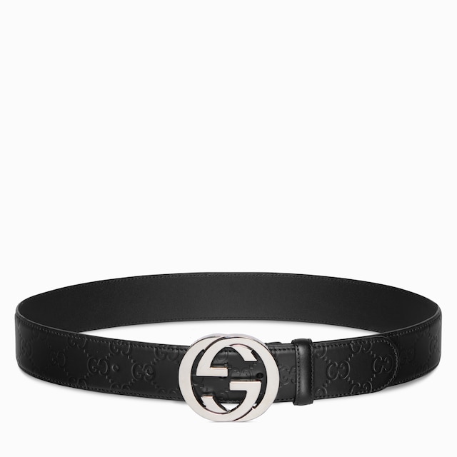 Ceinture avec boucle GG enlacés