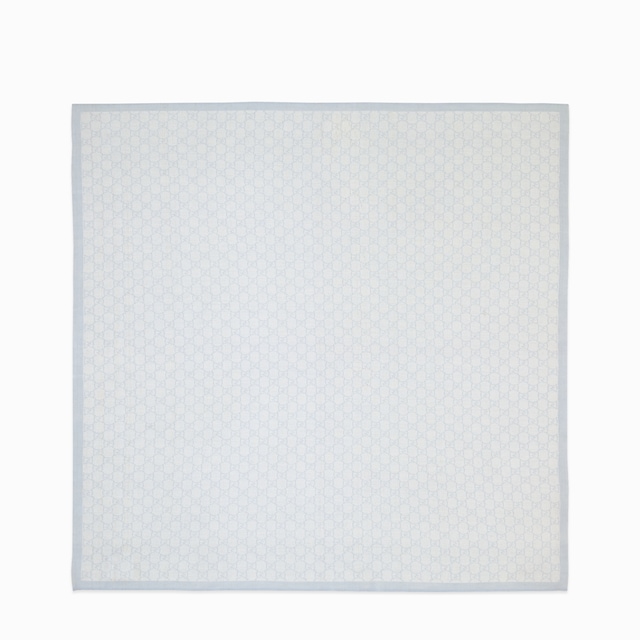 GG pattern wool baby blanket