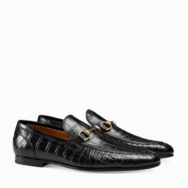 Men's Gucci Jordaan crocodile loafer