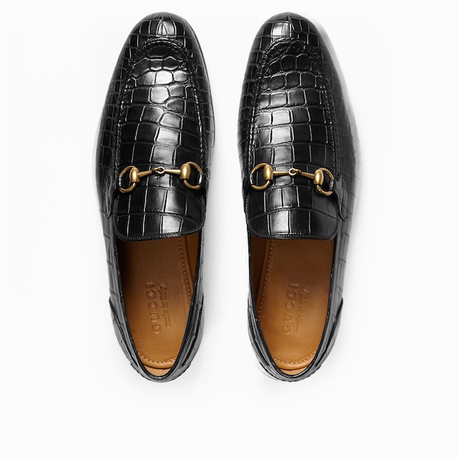 Men's Gucci Jordaan crocodile loafer