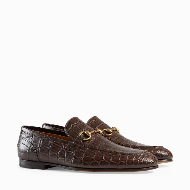Men's Gucci Jordaan crocodile loafer