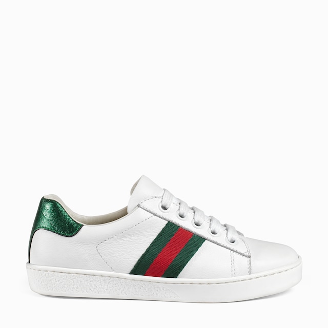 Children's Gucci Ace leather trainer