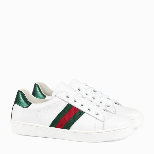 Children's Gucci Ace leather trainer