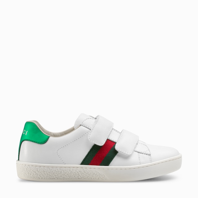 Children's Gucci Ace leather trainer