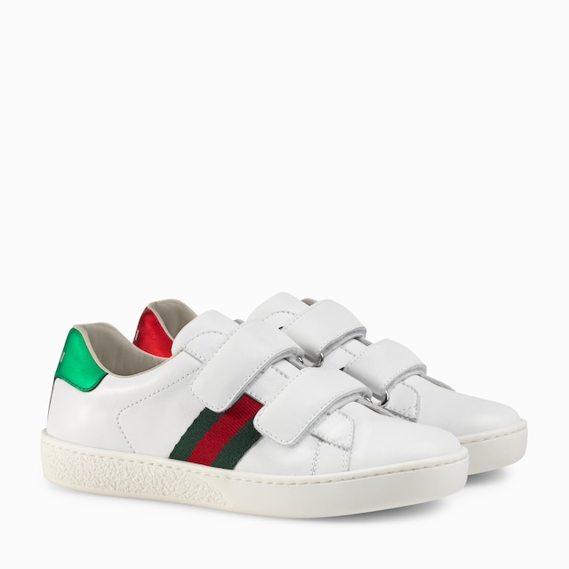 Children's Gucci Ace leather trainer