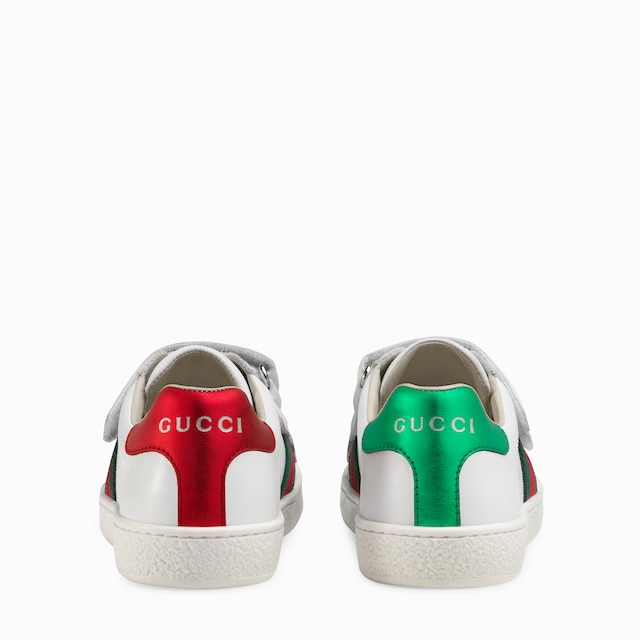 Children's Gucci Ace leather trainer
