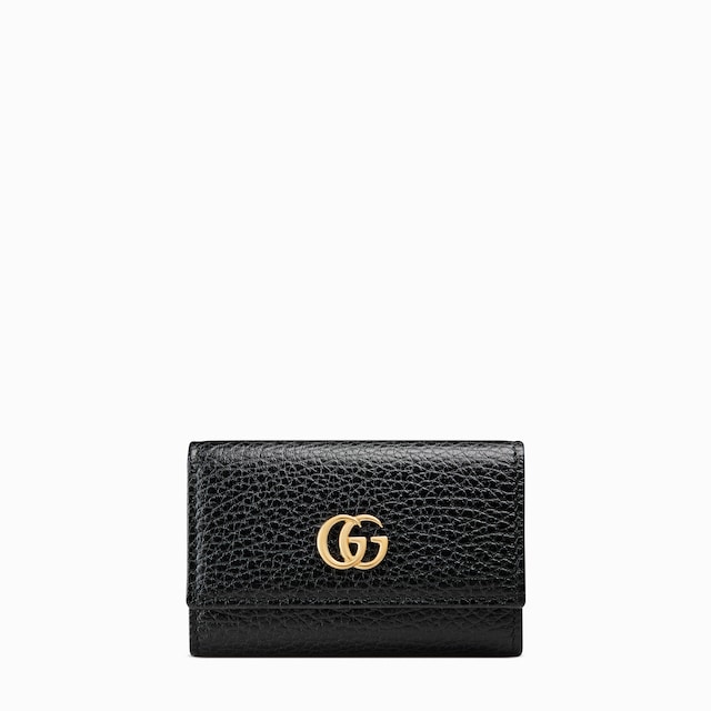 GUCCI ダブルG バイカラー キーケース ブラック ダブルG バイカラー キーケースブラック レザー＆GGスプリーム