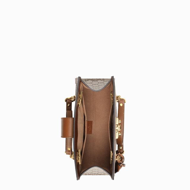 حقيبة اليد الواسعة Padlock متوسطة الحجم