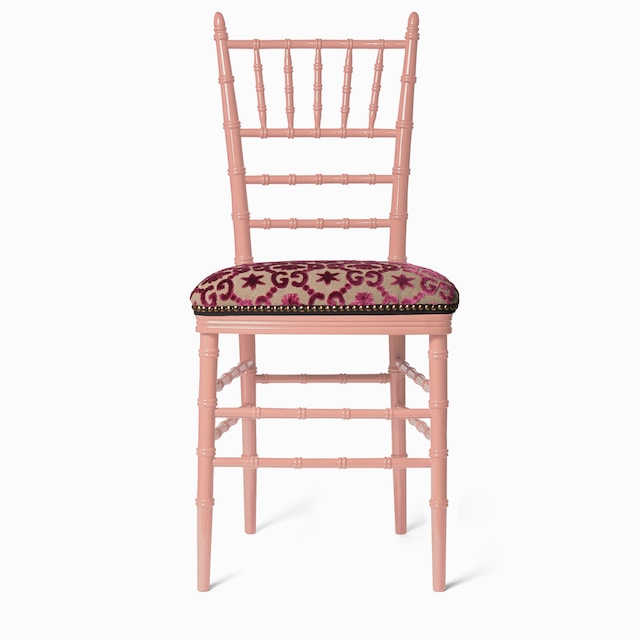 Chiavari chair with GG jacquard