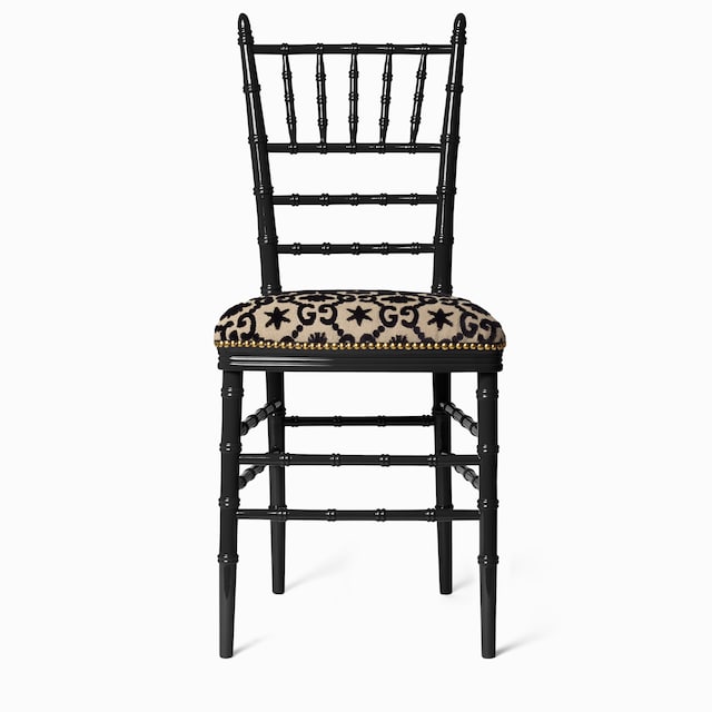 Chiavari chair with GG jacquard