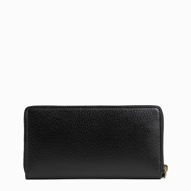 Cartera de Piel Animalier con Cremallera 