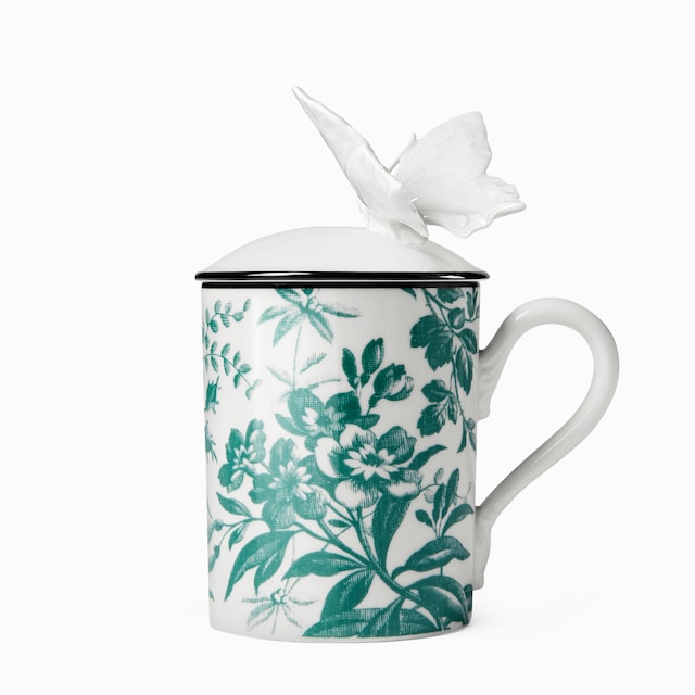 Herbarium butterfly mug