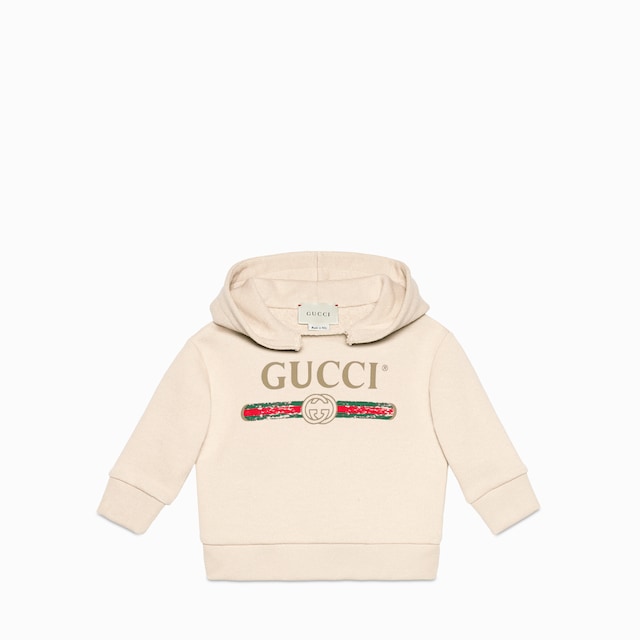 Baby sweatshirt with Gucci logo